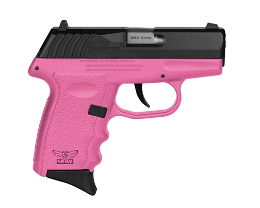 SCCY CPX-3 Sub-Compact Pistol - Black / Pink CPX-3CBPKG3
