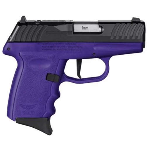 SCCY DVG-1 HGA 9MM 3.1IN BBL STRIKER FIRED NO SAFETY PURPLE/BLACK 2-10RD RED DOT READY DVG-1CBPURDR