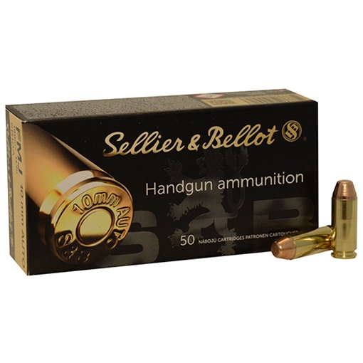 Sellier & Bellot Pistol, 10MM, 180 Grain, Full Metal Jacket, SB10A