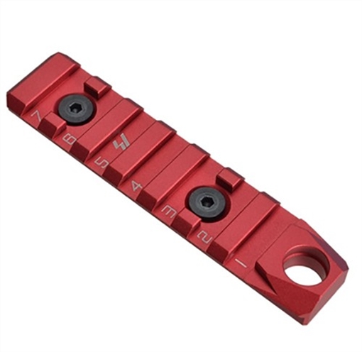 STRIKE INDUSTRIES RED Link Rail Sctn 7 Slots SI-LINK-RS-7-QD-RED