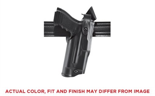 Safariland Model 6360 ALS/SLS Mid-Ride Level III Retention Duty Holster, Fits Glock 19/23 with SureFire X300U/Streamlight TLR-2, Right Hand, STX Hardshell, STX Plain Black Finish 6360-2832-411