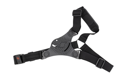 Safariland Chest Rig, Right Hand, Black, Multi Fit, Compatible with 3 Hole Pattern Holsters and Accessories, Nylon SAFCR-0-0-0-0-C9-411
