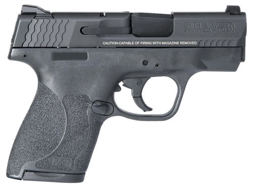 Smith & Wesson M&P Shield M2.0 Micro-Compact 9mm 3.10" Barrel & Serrated Slide, Tritium Night Sights, Black Textured Grip, No Safety, 7 Rd