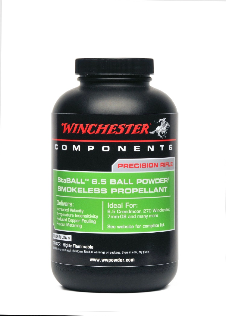 Hodgdon Winchester Staball 6.5 Ball Powder 1lb Smokeless Propellant #STABALL