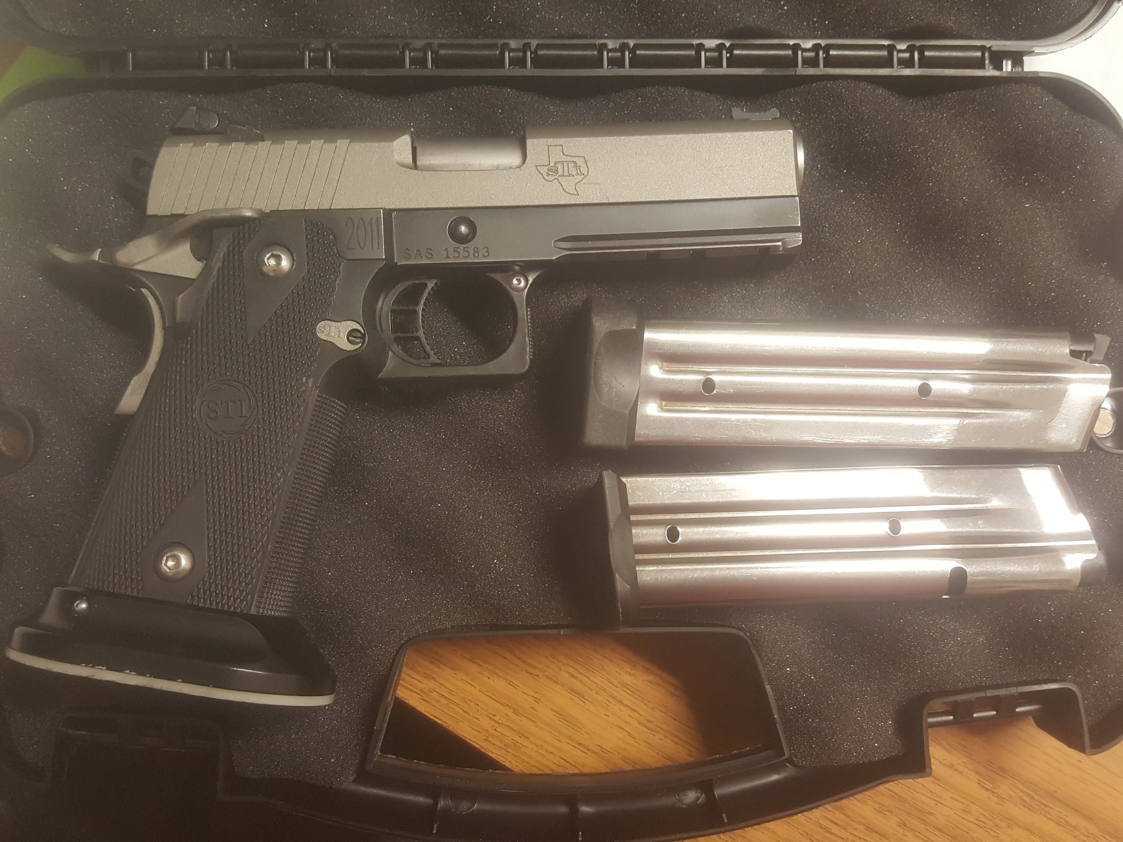 STI Tactical 2011 9mm 4.15" Barrel w/After Market Mag. Well Semi-Automatic Pistol #2011 **USED**