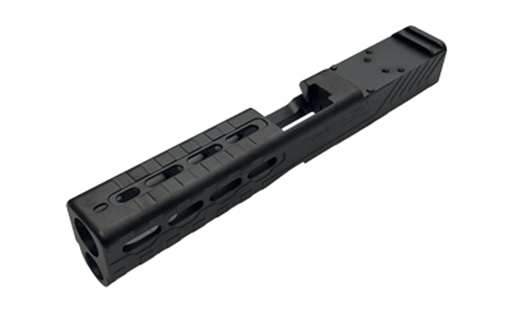 Sylvan Arms Complete Custom Slide, Trijicon RMR Slide Cut, Fits Glock 17 GEN5, DLC Finish, Black, Includes Internals, RMR Cover/Adapter Plate, RMR Locating Pins and Plate Screws GL17G4SK