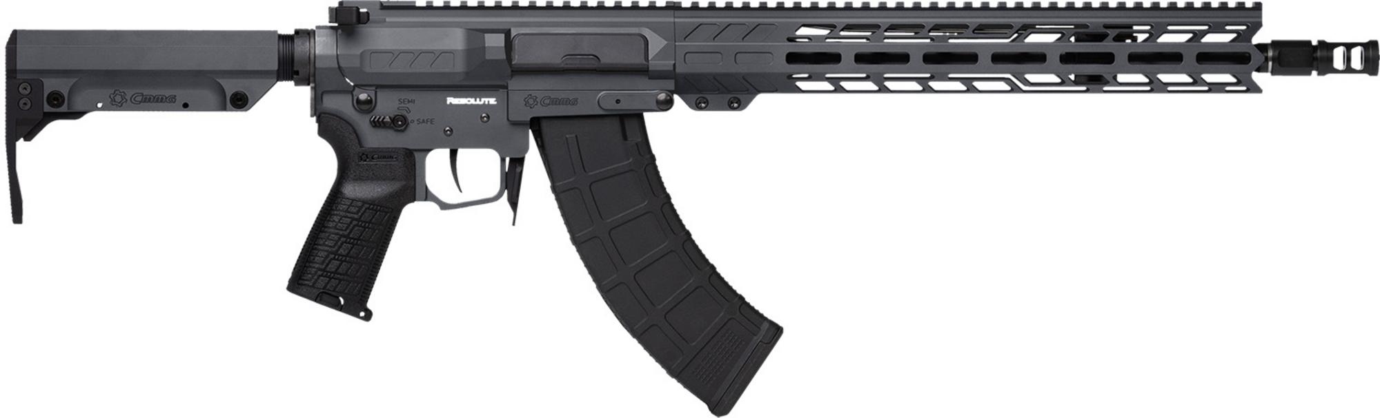 CMMG MK47 Resolute Semi-Auto Rifle 76AED0ASG, 7.62x39mm, 14.30" Pinned, CMMG RipStock, Sniper Gray Cerakote,30 Rds
