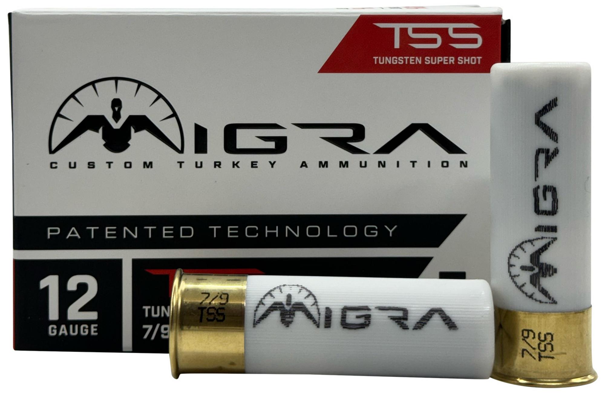 Migra Staxd TSS Turkey Shotshells T1279200, 12 Gauge, 3", 2 oz, 1200 fps, #7/9 Lead Shot, 5 Rds/box