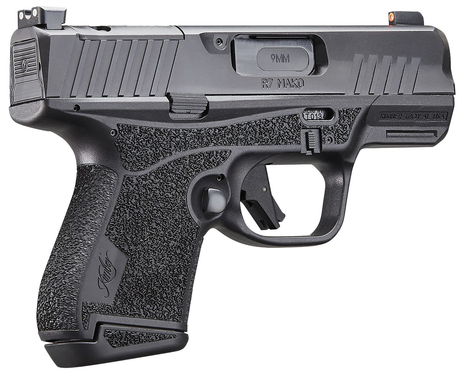 Kimber R7 Mako Bundle Optic Ready Pistol 3800025, 9mm Luger, 3.37in, Black Finish, 10 Rds