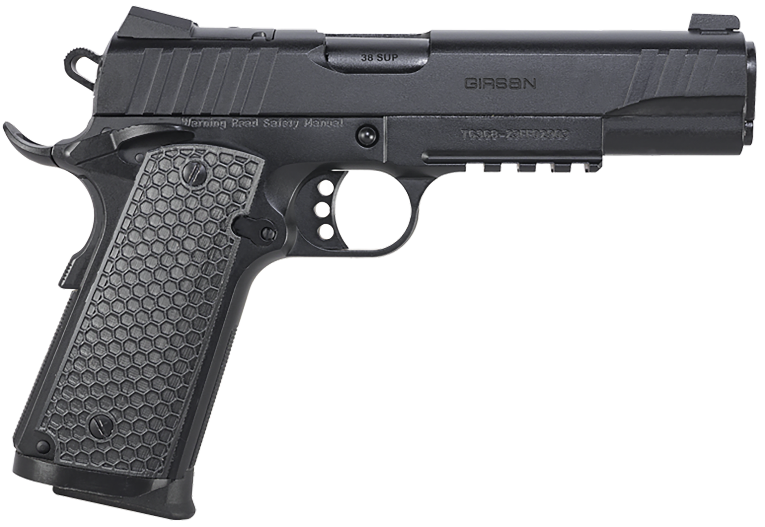EAA MC1911 S Influencer Optic Ready Pistol 391047, 45 ACP, 5in, Black Polymer Grips, Black Finish, 8 Rds