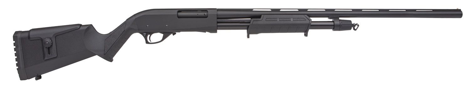 Rock Island Armory All Generations Pump Shotgun PA20H26, 26", 3" Chmbr, Black Fixed w/Adjustable Cheek Rest Stock, 5 Rds