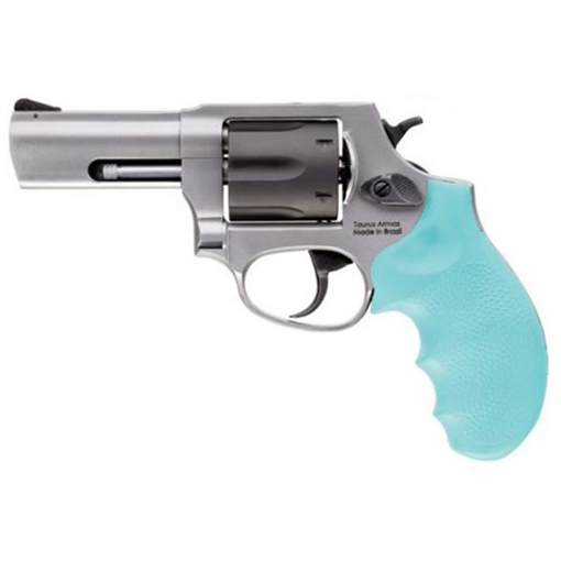 TAURUS 856 38SPL 3 SS BLK CYL CYAN HOGUE GRIP 6RD 285635CY
