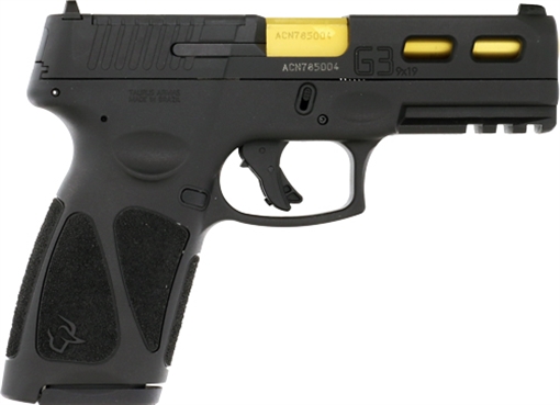 TAURUS G3 TORO 9MM 17-SHOT GOLD CUSTOM SLIDE CUTS (TALO) 1G3P941TL1