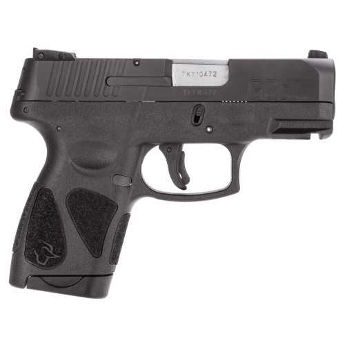 Taurus G2S 9mm, 3.25" Barrel, Black, Manual Safety, Fixed Sights, 7rd