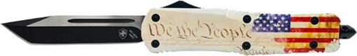 TEMPLAR KNIFE LARGE OTF WE THE PEOPLE 3.5" BLACK TANTO LWTP231
