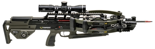 Tenpoint TRX515 Reverse Draw Crossbow ACUslide MAXX EVO-X Elite Black Scope Moss Green CB24001-1899