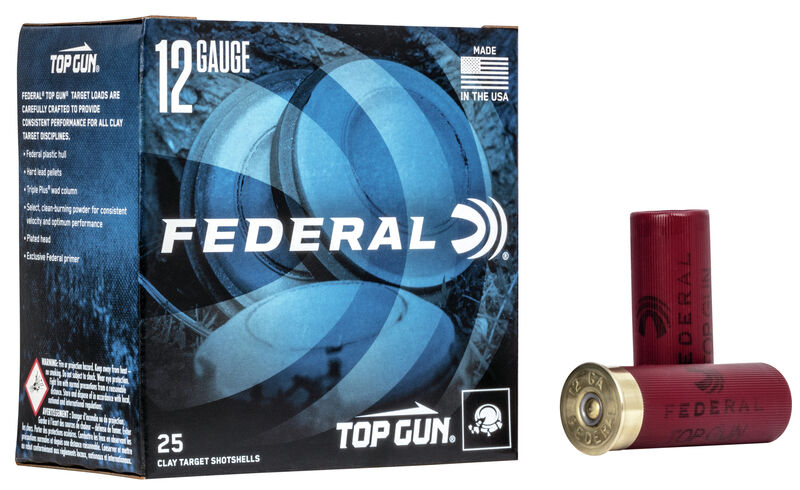 Federal Top Gun 12ga 2-3/4" 1145FPS 2-3/4 Dram Eq. 1-1/8oz. #8 25rd Box #TGL128
