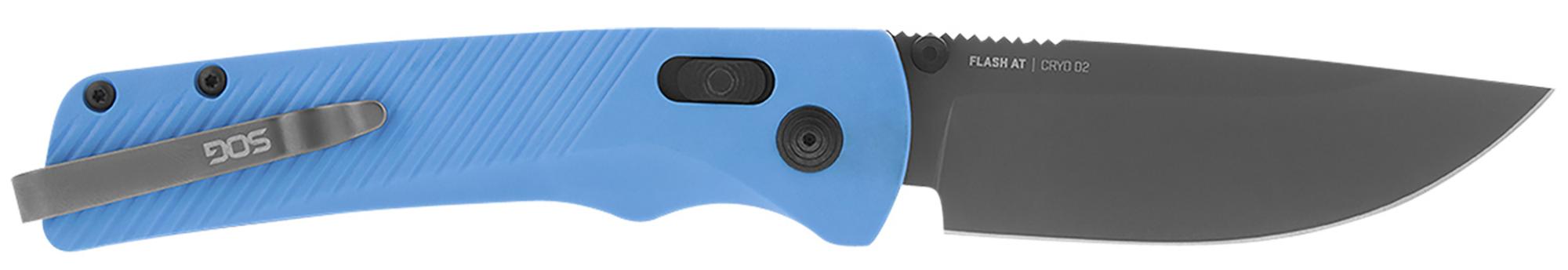 SOG Flash AT EDC Knife w/Civic Cyan Handle (SOG11180341)