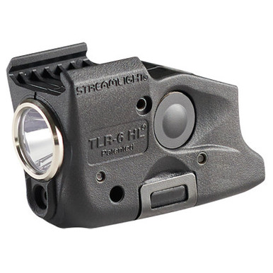 Streamlight 69343 TLR-6 HL Rechargeable High-Lumen Weapon Light with Red Laser - Fits Glock, Black