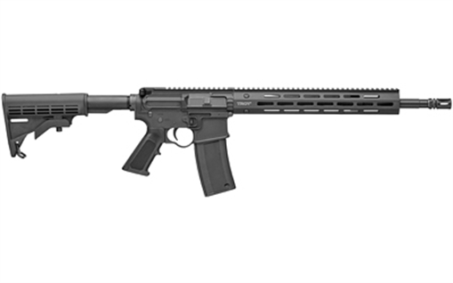 TROY Industries A3, Semi-automatic, AR, Billet (No Forward Assist), 223REM/556NATO, 16" Barrel, Flash Hider, Black Anodized Finish, 9" MLOK Rail, A2 Grip, Collapsible Stock, 30Rd SCAR-CA3-16BT-B1