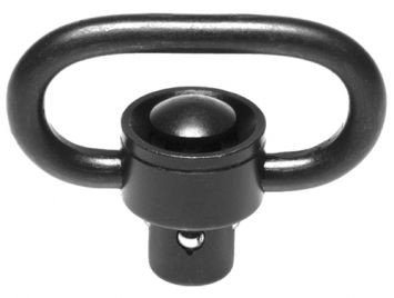 Troy Industries SSQD Push Button Quick Detach Sling Swivel - Steel, Black