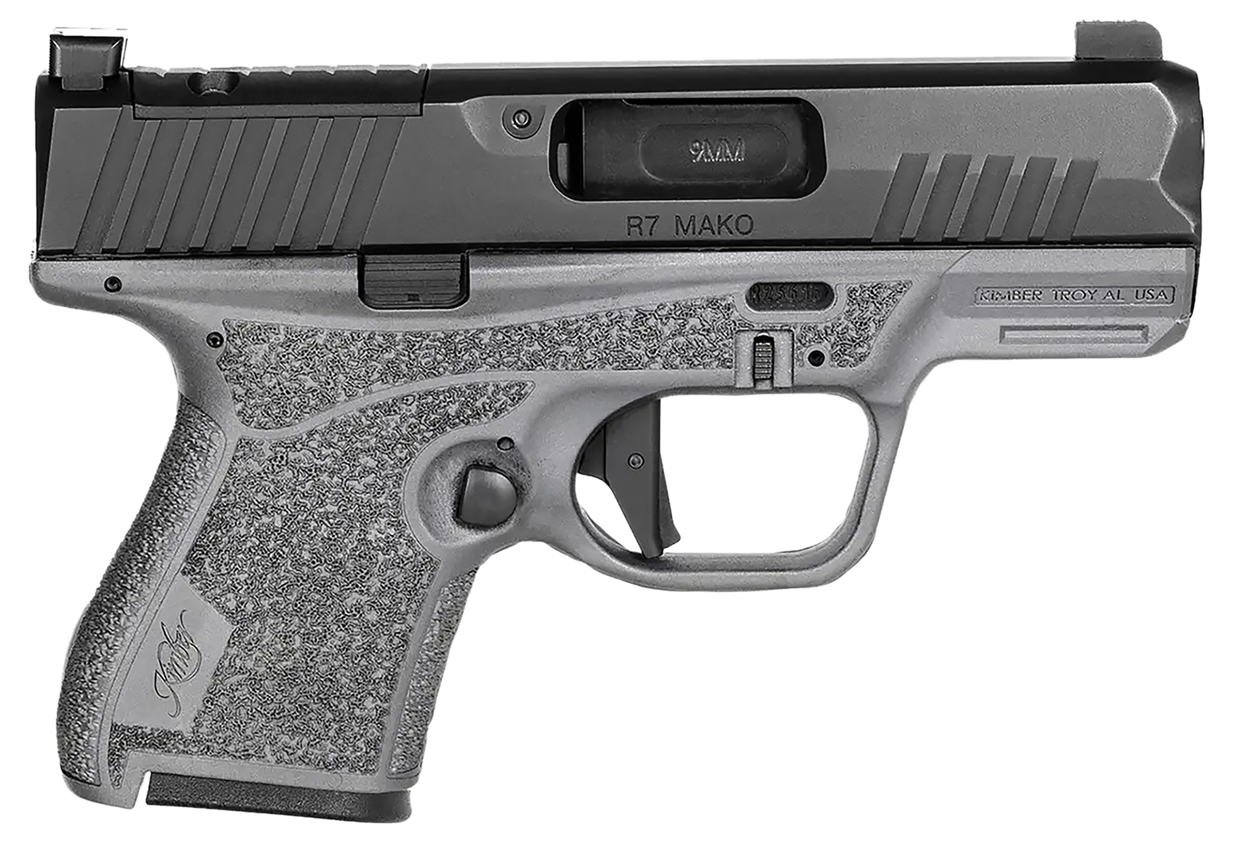 Kimber R7 Mako Bundle Optic Ready Pistol 3800023, 9mm Luger, 3.37in, Gray Finish, 10 Rds