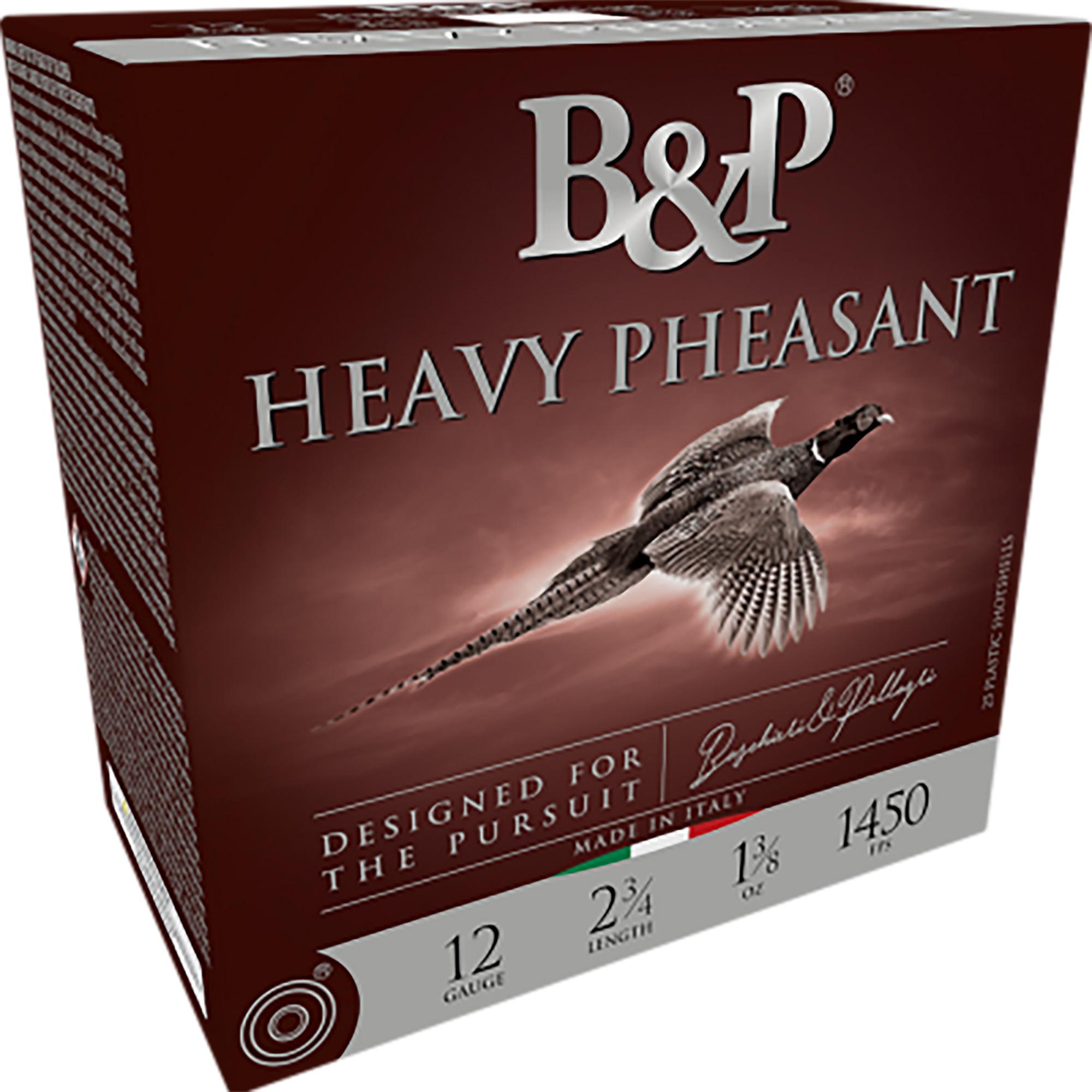 Baschieri & Pellagri Heavy Pheasant Shotshells 20B1H6, 20 Gauge, 2-3/4", 1 oz, 1350 fps, #6 Lead Shot, 25 Rds/box