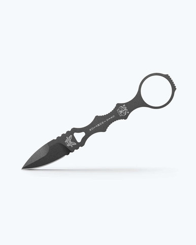Benchmade 177GY Mini SOCP Dagger - 2.22" Tungsten Grey Spear Point Blade, Black Injection Molded Sheath