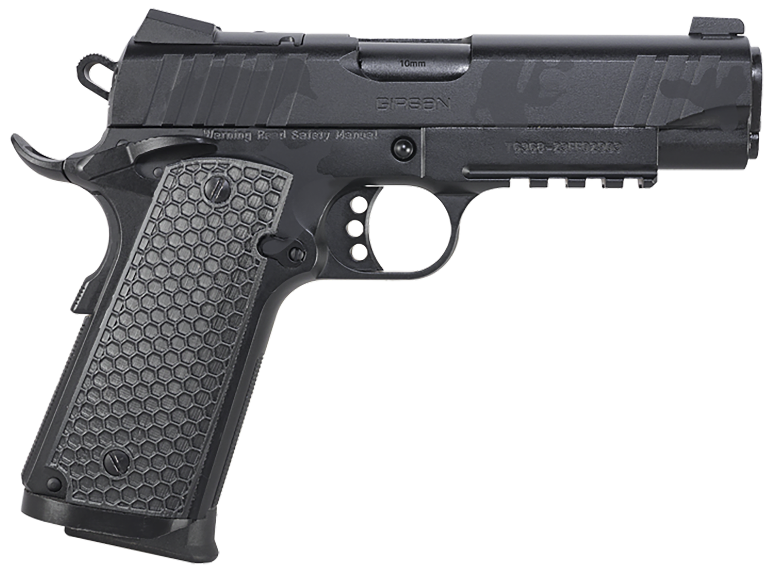 EAA MC1911 C Influencer Optic Ready Pistol 391154, 45 ACP, 4.40in, Black Polymer Grips, Black Camo Finish, 8 Rds