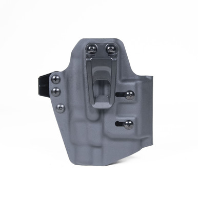 Crucial Concealment Covert IWB Universal Light Holster - Ambidextrous, Kydex, Universal Fit with Streamlight TLR-1/TLR-1 HL, Black