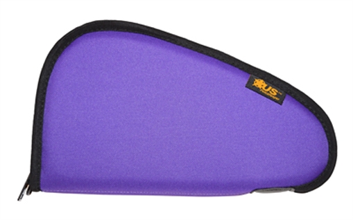 US PeaceKeeper Pistol Case, 11"x6", 600 Denier Polyester, Purple P21411