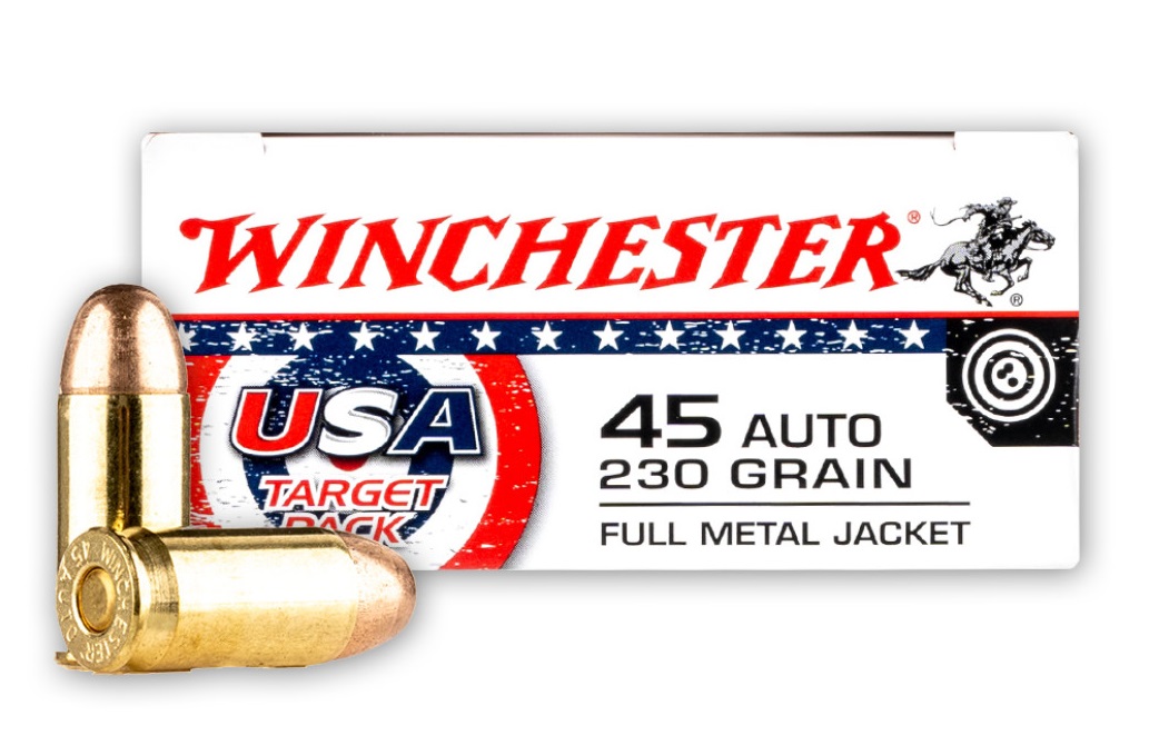 Winchester USA .45ACP 230gr. FMJ 50rd Target Pack #USA4170