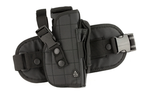 Leapers, Inc. - UTG Special Ops Universal Leg Holster, Fits Most Large Autos, Right Hand, Black Finish PVC-H178B