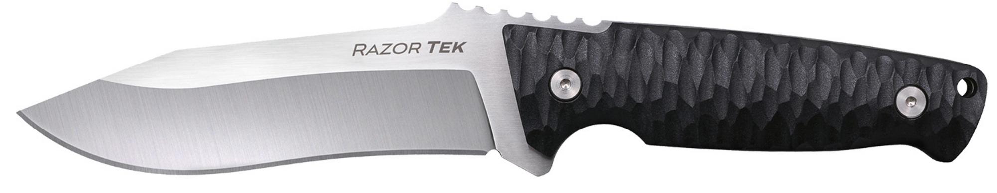 Cold Steel Razor Tek Clip Point EDC Knife w/Black Textured Handle (CSFX5RZR)