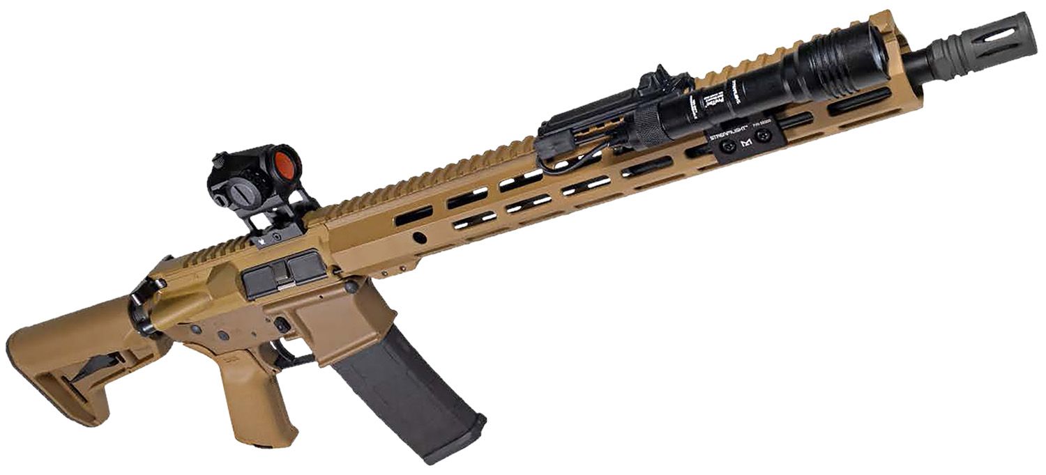 Shark Coast Tactical Sunrise Bundle Rifle 300-100-1000-02, 5.56 NATO, 16", Magpul SL-K Stock, 30 Rds