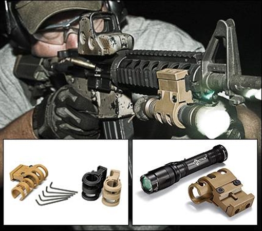 Viking Tactics FLASHLIGHT/LASER MOUNT, BLACK VTAC-MK4-BK