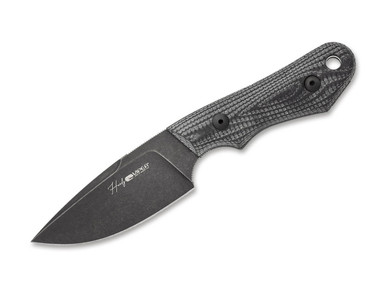Viper Knives Handy Fixed Blade Knife - 3.3" CPM-MagnaCut Black Drop Point Blade, 3D Machined SureTouch Handles, Black Kydex Sheath - VT4042GG
