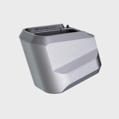 Tyrant CNC +5 Magazine Extension HK VP9 / VP40 / P30 Grey Aluminum - TD-VP9MAGEX-GREY