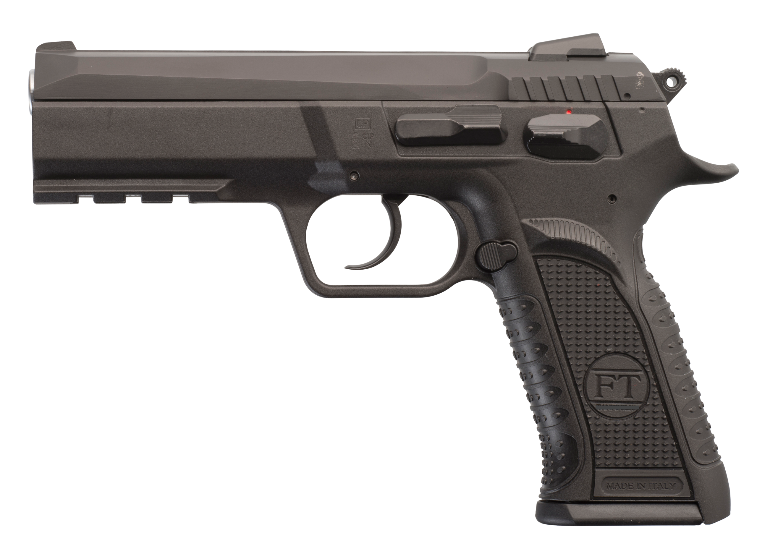 EAA Defiant Force Plus Pistol TFFORCEP9, 9mm Luger, 4.40in, Serrated Steel Slide & Polymer Grips, Black Finish, 16 Rds