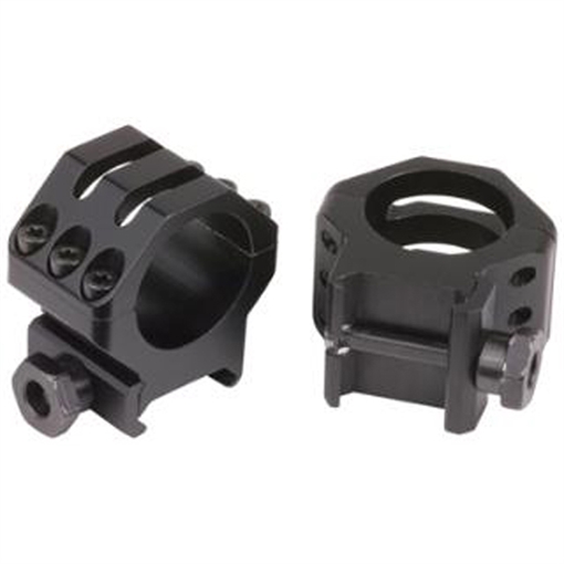 Weaver Weaver Classic 6Hole Skeleton Rings Matte Black 1" XHigh Clamshell Pack 48351