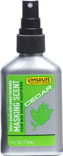 WILDLIFE RESEARCH CASE PACK OF 4 MASKING SCENT CEDAR 4FL OZ BOTTLE 5334