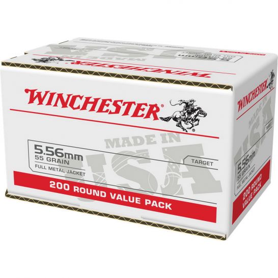 Winchester 5.56NATO 55gr. FMJ 200rd Box #WM193200 **LIMIT 1-BOX**