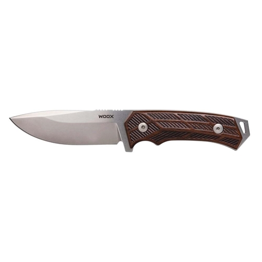 WOOX Rock62 Fixed Knife 4-1/4" Drop Point Blade Walnut Checkered BU.KNF001.04