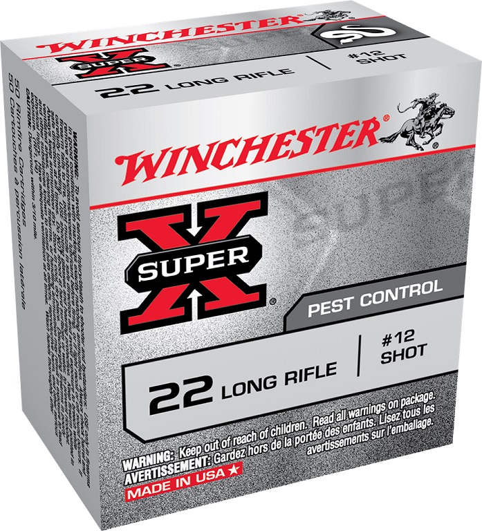 Winchester Super-X .22LR 40gr #12 Shot 50rd Box #X22LRS