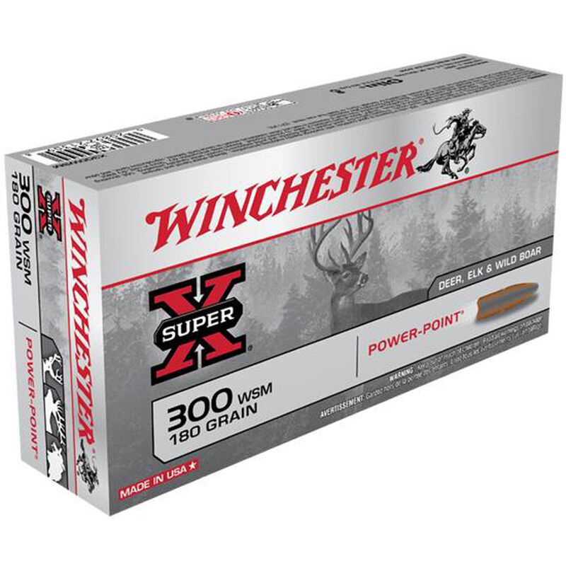 Winchester Super-X .300 WSM 180gr. Power-Point 20rd Box #X300WSM