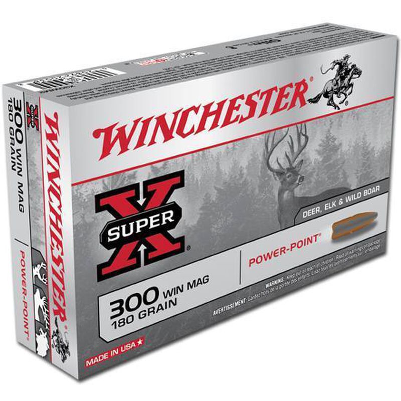 Winchester Super-X .300 Win. Mag 180gr. Power-Point 20rd Box #X30WM2