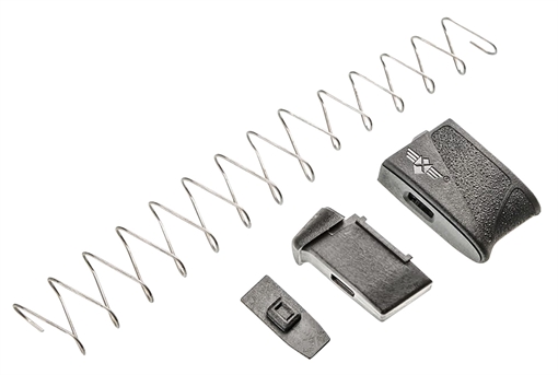 XTECH MTX M&P SHIELD 9MM +2 .40 S&W +1 MAGAZINE EXTENSION WITH SPRING XTT125-BLK SHIELD MTX XTT125-BLK-SHIELD-MTX