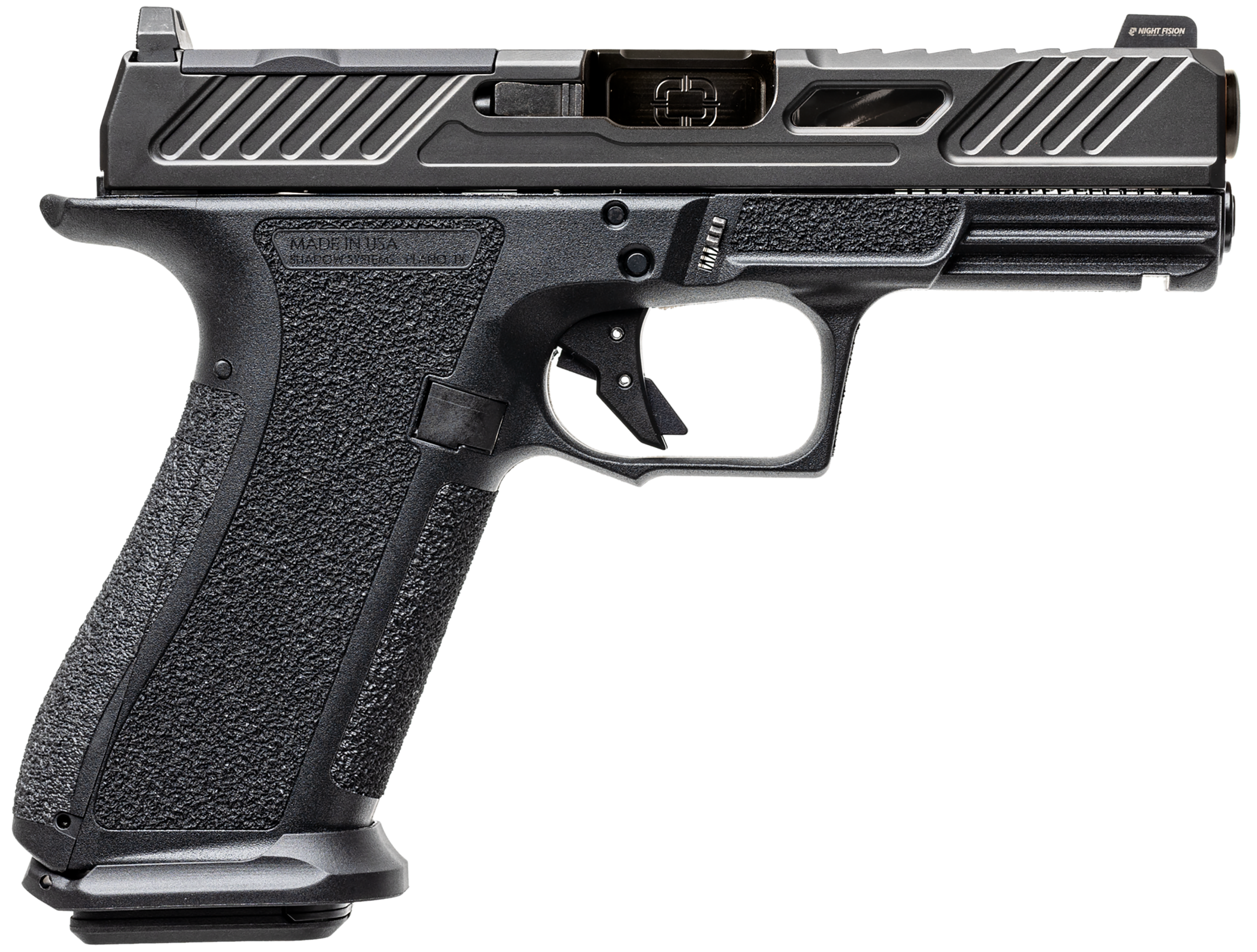 Shadow Systems XR920 Elite Optic Ready Pistol SS3012, 9mm Luger, 4in, Black Interchangeable Backstrap, Black Finish, 17 Rds