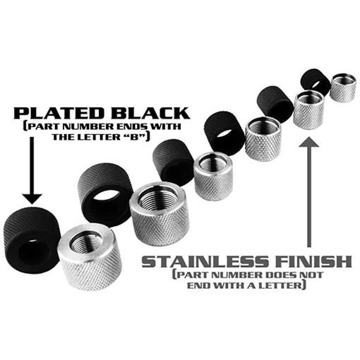 Yankee Hill Machine Co Thread Protector, Rifle, .308, .625X24, .725 Outer Diameter, Matte YHM-3415-B 3415B