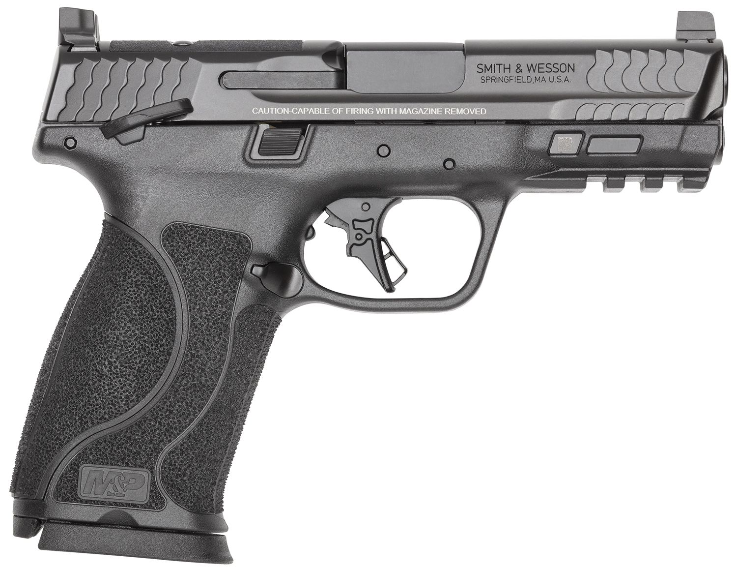 Smith and Wesson M&P M2.0 *State Compliant Optic Ready Pistol 14092, 10mm Auto, 4in, Interchangeable Grip Inserts, Black Finish, 10 Rds